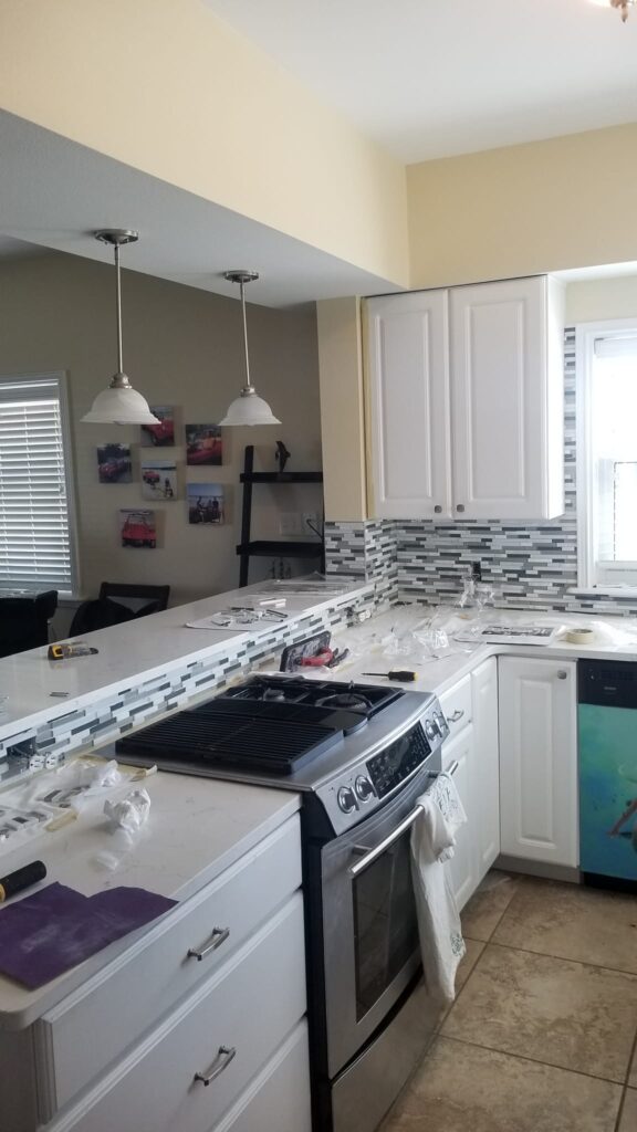 yellow kitchen remodel